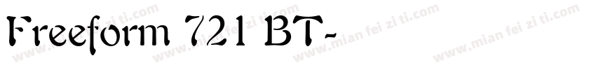 Freeform 721 BT字体转换